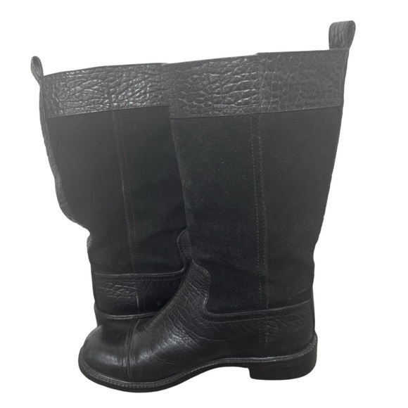 Tory Burch Corey Mid Calf Flat Boot, Black, Size 5.5 - Picture 4 of 10